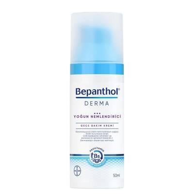 Bepanthol Derma: Intense Hydrating Night Face Cream - Dry, Sensitive Skin Repair & Regeneration - Paraben-Free, Dermatol