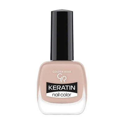 Golden Rose Keratin Nail Polish - Long Lasting, Nourishing Nail Color for Salon-Quality Finish at Home
