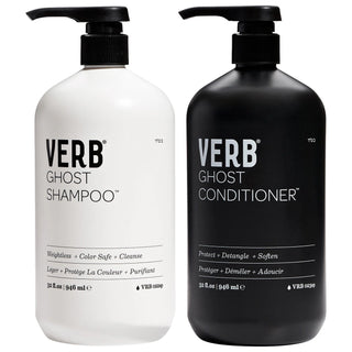 Ghost Weightless Shampoo and Conditioner Jumbo Set for Fine Hair - Vegan, Sulfate-Free, Moringa Seed Oil Hair Care Ghost Weightless Shampoo & Conditioner Set - Vegan, Sulfate-Free Shampoo and Conditioner Set, Vegan Hair Care, Sulfate-Free Shampoo, Moringa Seed Oil Hair Products, Gluten-Free Hair Care Products, Fine Hair, Medium Hair, Thick Hair, Straight Hair, Wavy Hair, Curly Hair, Frizz Control, Smoothing, Hair Care, Hair Care Set, Vegan, Gluten-Free, Cruelty-Free