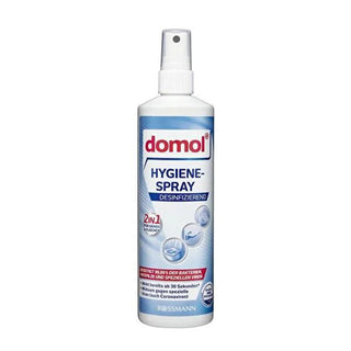 Domol Surface Disinfectant Spray - 8.45 fl oz, Portable Hygiene Solution, Quick Disinfectant, Dermatologically Approved Domol Surface Disinfectant Spray - Quick & Effective Hygiene surface disinfectant spray, portable hygiene solution, quick disinfectant, dermatologically approved disinfectant, compact disinfectant spray, hygiene on-the-go, travel hygiene, office hygiene, home hygiene, germ protection, bacteria protection, fast-acting disinfectant, versatile cleaning, sensitive skin friendly