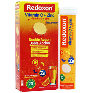 Redoxon Dietary Supplement Effervescent Tablets - Vitamin C, D, Zinc for Immune Support