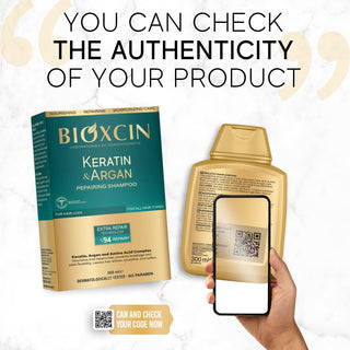 Bioxcin Keratin & Argan Repair Shampoo - Nourishes & Repairs Damaged Hair, 300ml