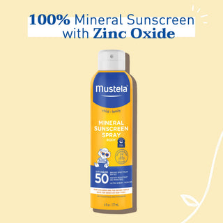 Mustela Very High Protection Sun Lotion SPF50+ - Waterproof Baby Sunscreen Lotion for Sensitive Skin, 1.35 fl oz