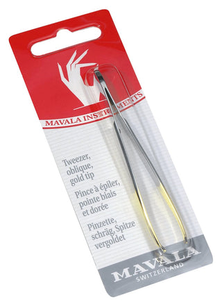 Mavala Tweezers Oblique Gold Tips