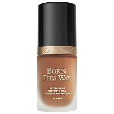 Too Faced Born This Way Natural Finish Longwear Liquid Foundation - Oil-Free, Vegan, Gluten-Free Makeup for Natural Cove