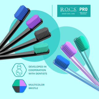 ROCS PRO 5940 Soft Toothbrush - Gentle Bristles | Adult Use