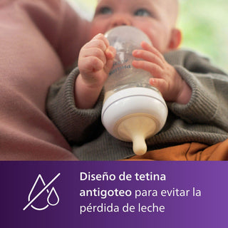 Philips Avent Natural Nipple 2 Holes - 1 Month+ | 2-Pack