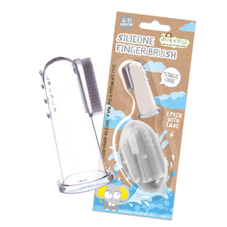 Jack and Jill Silicone Finger Brush Set of 2 6-12 Months