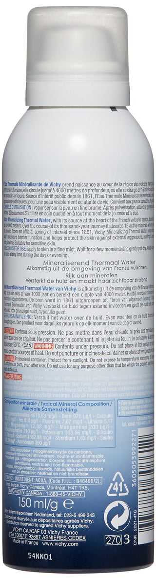 Vichy Thermal Water Spray - Soothing Skincare for Sensitive Skin, 100% Natura...