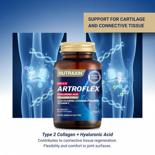 Nutraxin Artroflex HYA-C-II 90 Tablet - Joint Health Supplement with Glucosamine, Chondroitin, and Hyaluronic Acid