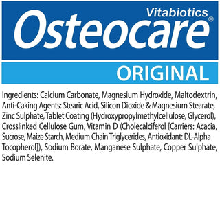 Vitabiotics Osteocare 90 Tablets - Calcium & Vitamin D for Osteoporosis Prevention