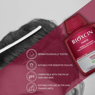 Bioxcin Hair Care Kit - Intense Hair Loss Solution with Herbal Shampoo, Serum & Keratin Supplement