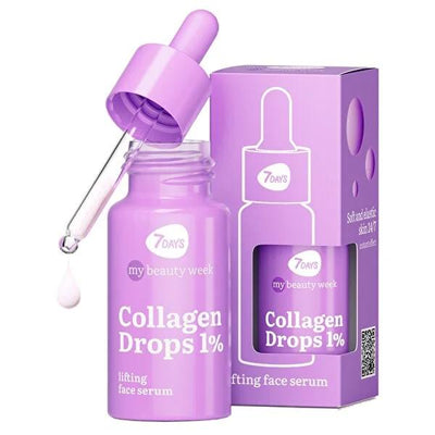 7Days My Beauty Week: Collagen Face Serum - Anti-Aging & Lifting Collagen Drops for Wrinkle Reduction, Skin Firmness & Y