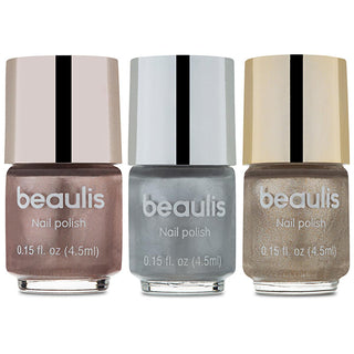 Beaulis 3-Piece Metallic Nail Polish Set - Long-Lasting, Easy to Apply Nail Color Variety for Fashionable Individuals Beaulis 3-Piece Metallic Nail Polish Set - Long-Lasting & Easy nail polish set, Beaulis nail polish, metallic nail polish, long-lasting nail polish, easy to apply nail polish, nail care products, fashionable nail color, convenient nail polish, variety nail polish set, nail polish for at-home use, ergonomic nail polish, rich color pigments, long-lasting nail color, chip-resistant nail polish,