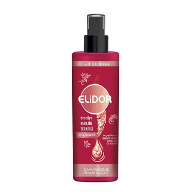Elidor Brazil Keratin Therapy Liquid Hair Care Milk - Nourishing, Smoothing, and Strengthening Hair with Hydrolyzed Kera