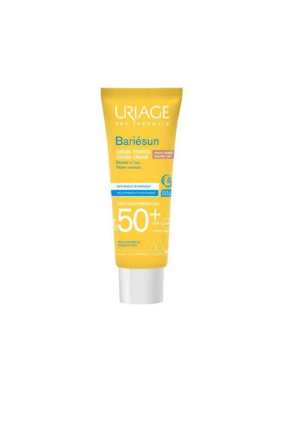 Uriage Bariesun Golden Tinted Sunscreen SPF 50+ - Anti-Aging Sun Protection for Sensitive Skin - Broad Spectrum UVA/UVB 