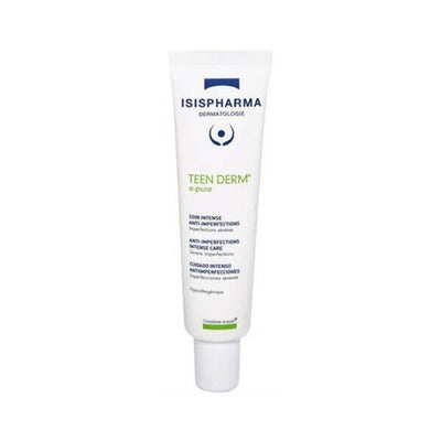 Isis Pharma Teen Derm A-Pure: Advanced Acne Treatment Cream for Oily Skin - Clear Blemishes, Minimize Pores & Control Oi