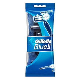 Gillette Blue 2 Razor Blades - Men's Shaving Essentials, 5-Pack, Chromium-Coated for Smooth Shave Gillette Blue 2 Razor Blades - Smooth Shave Gillette Blue 2, razor blades, disposable razors, men's shaving, chromium-coated blades, shaving essentials, personal care, grooming, men's grooming, shaving kits, bathroom essentials
