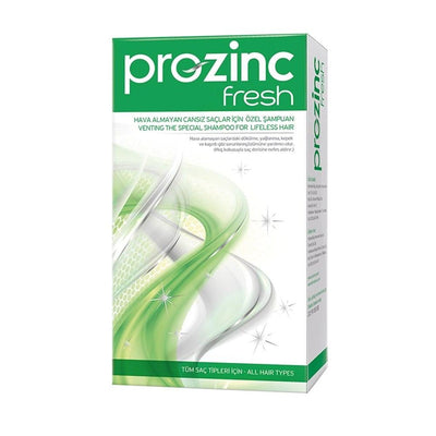 Prozinc Fresh Shampoo 10.14 fl oz - Nourishing, Paraben-Free, Dermatologically Tested for Hair Loss & Dandruff Relief