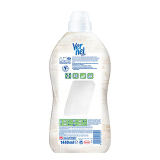 vernel coconut laundry softener bottle, close up of vernel max naturals coconut softener Vernel Coconut Concentrated Laundry Softener - Max Naturals 1440 ml | Ideal for Homeowners & Laundry Enthusiasts Vernel Coconut Laundry Softener - Max Naturals laundry-softener, vernel, coconut, natural-cosmetics, fabric-care, household-cleaning, softener, laundry-care, e-vitamins, ai-generated