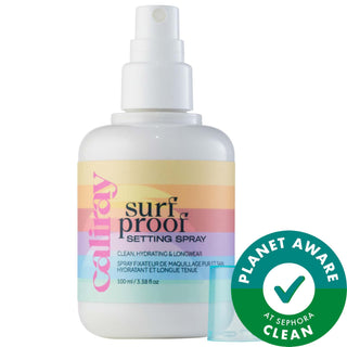 Surfproof Water Resistant Setting Spray with Niacinamide - Long Lasting Makeup for Hydrated Skin Surfproof Setting Spray with Niacinamide - Long Lasting Makeup Setting Spray, Long-lasting Makeup, Water Resistant Makeup, Niacinamide Makeup Product, Clean Beauty Products, Vegan Makeup, Gluten-free Makeup, Cruelty-free Makeup, Makeup for Hydrated Skin, Skincare-infused Makeup