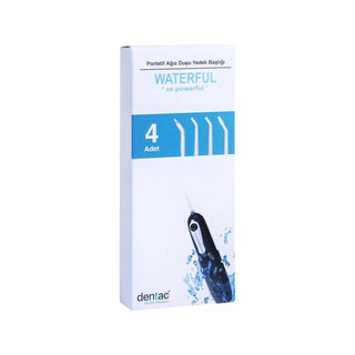 Dentac Waterful Oral Irrigator Replacement Heads - 4 Nozzles for Superior Oral Hygiene & Gum Health Dentac Waterful Oral Irrigator Replacement Heads - Healthy Gums oral irrigator replacement heads, water flosser nozzles, Dentac Waterful replacement, portable oral irrigator heads, dental water jet tips, oral hygiene replacement parts, waterpik replacement nozzles, interdental cleaning, gum health, teeth cleaning, oral irrigator nozzles, water flosser tips, portable oral irrigator nozzles, dental water jet, o