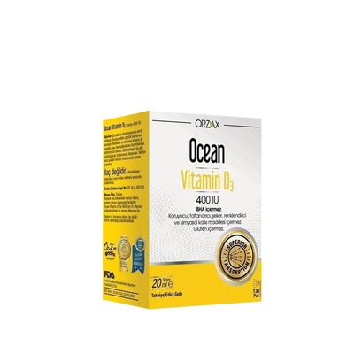 Orzax Ocean Vitamin D3 400IU Spray: Boost Bone Health & Immunity Ð Easy Absorption, Optimal Vitamin D Supplement