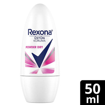Rexona Women's Powder Dry Deodorant Roll-On - 72 Hour Protection, Long-Lasting Freshness