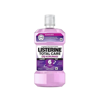 Listerine Total Care Mild Flavor Mouthwash for Comprehensive Oral Care - 500ml