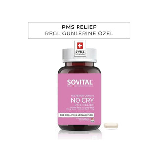 Sovital Menstrual Relief Supplement - 48 Capsules, Natural PMS Symptom Alleviation for Women, Magnesium and B Vitamins for Menstrual Health Sovital Menstrual Relief Supplement - Natural PMS Relief Menstrual relief supplement, PMS symptom alleviation, Women's health dietary supplement, Natural menstrual pain relief, Magnesium and B Vitamins for menstrual health, Dietary Supplement, Women's Health, Menstrual Comfort, Period Relief, Supplement for Women, Natural Relief, Hormone Balance, Menstrual Cycle Support