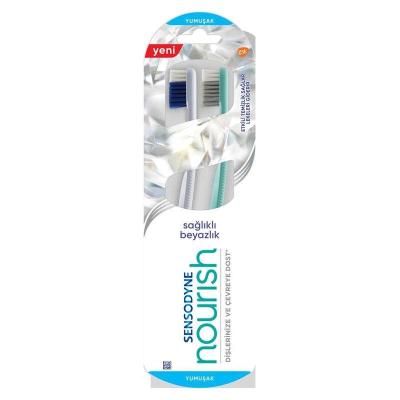 Sensodyne Nourish Soft Toothbrush - Gentle, Eco-Friendly Oral Care for Sensitive Teeth