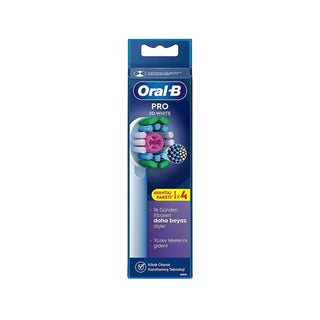 Oral-B Pro 3D White X-Filament Replacement Toothbrush Heads (4 Pack) - Compatible with Oral-B Electric Toothbrush Handles Oral-B Pro 3D White X-Filament Toothbrush Heads (4 Pack) Oral-B Pro 3D White, Replacement Toothbrush Heads, X-Filament Bristles, Electric Toothbrush Accessories, Oral-B Compatible Toothbrush Heads, Oral Hygiene, Oral Care, Toothbrush Replacement Heads, Oral-B Pro 3D White Toothbrush Heads, Whitening Toothbrush Heads, Plaque Removal Toothbrush Heads
