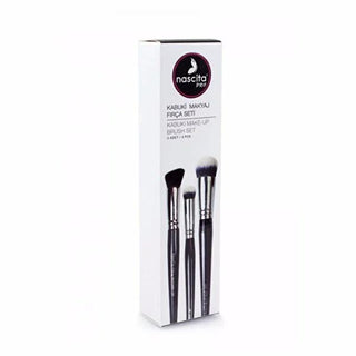 Nascita Pro Kabuki Makeup Brush Set - 3 Piece Taklon Brush Kit for Flawless Foundation & Concealer Application Nascita Kabuki Makeup Brush Set - Flawless Foundation & Concealer makeup brush set, kabuki brush set, foundation brush, concealer brush, taklon makeup brushes, professional makeup brushes, makeup blending brushes, makeup brush kit, makeup brushes, brushes, taklon brushes, kabuki brushes, foundation, concealer, makeup application, makeup tools, beauty, cosmetics, pro makeup brushes, blending brushes