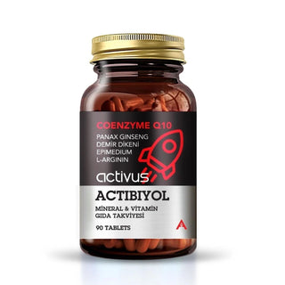 Actibiyol L-Arginine, CoQ10 & Ginseng Supplement Tablets: Boost Energy, Support Immunity & Heart Health - 90 Tablets Actibiyol: Energy, Immunity & Heart Health Supplement Tablets L-Arginine supplement, Coenzyme Q10 tablets, Ginseng vitamin supplement, Vitamin and mineral complex, Dietary supplement tablets, Actibiyol, energy and vitality supplements, immune support vitamins, tribulus extract supplement, L-Arginine, CoQ10, Ginseng, vitamin C, zinc, folic acid, selenium, vitamin B12, energy boost, immune supp