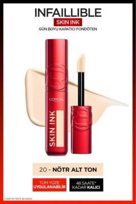 L'Oreal Paris Skin Ink High Coverage Liquid Foundation - Natural Finish, Long Lasting, Even Skin Tone, Flawless Makeup L'Oreal Paris High Coverage Foundation: Flawless, Natural Skin Loreal foundation, high coverage foundation, liquid foundation, natural finish foundation, long lasting foundation, skin tone balancing foundation, hyaluronic acid foundation, foundation for imperfections, flawless skin makeup, kapatıcı fondöten, foundation, makeup, face makeup, concealer, skin, beauty, cosmetics, high coverage,