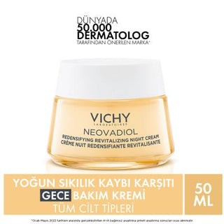Vichy Neovadiol Anti-Aging Night Cream for Mature Skin - Hydrating, Firming, Paraben-Free Vichy Neovadiol Night Cream - Anti-Aging for Mature Skin Vichy Neovadiol Night Cream, Anti-Aging Night Cream, Mature Skin Care, Hormonal Skin Aging, Paraben-Free Skincare, Hyaluronic Acid, Pro-Xylane, Hedione, Dermatologist-Tested, Women's Skincare, Menopause Skincare, Anti-Aging Skincare, Night Cream, Hydrating Night Cream, Firming Night Cream