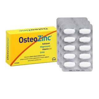 OsteoZinc - Calcium, Magnesium, Zinc & Vitamin D3 Supplement for Bone Health - 30 Tablets OsteoZinc - Bone Health Supplement with Calcium, Magnesium & Vitamin D3 Dietary Supplement, Calcium Supplement, Magnesium Supplement, Zinc Supplement, Vitamin D3 Supplement, Bone Health Supplement, Osteoporosis Support, Bone Density, Calcium, Magnesium, Zinc, Vitamin D3, Health Supplements, Nutrition, Wellness