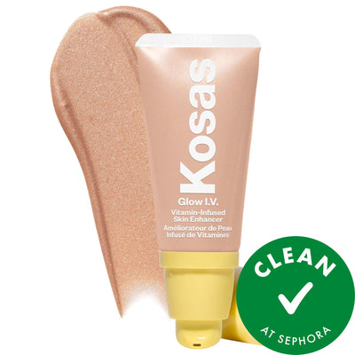 Glow I.V. Vitamin-Infused Skin Illuminating Enhancer - Clean Beauty Highlighter for Radiant Glow, Hypoallergenic & Vegan