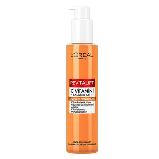 L'Oreal Paris Revitalift Clinical C Vitamin + Salicylic Acid Brightening Foaming Cleanser: Minimize Pores & Reveal Radiant Skin L'Oreal C Vitamin + Salicylic Acid Cleanser: Brighten Skin C vitamin cleanser, Salicylic acid face wash, Brightening foaming cleanser, Pore minimizing face wash, Revitalift Clinical cleanser, Aydınlatıcı temizleme jeli, Anti-aging cleanser, Exfoliating face cleanser, Loreal C vitamin, Foaming facial wash, facial cleanser, C Vitamin, Salicylic Acid, Brightening, Pore Minimizing, Ant