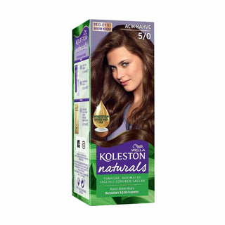 wella koleston naturals hair color 5 0 light brown, wella koleston naturals hair color packaging, swatch of wella koleston naturals hair color 5 0 light brown Wella Koleston Naturals Hair Color 5/0 Light Brown - Rich Color with Coconut Oil | 50 ml Wella Koleston Naturals Hair Color 5/0 Light Brown wella, hair-color, light-brown-hair-dye, natural-coloring, coconut-oil, long-lasting, color-treatment, dye, ai-generated, permanent-hair-color