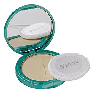 Alterra Compact Powder - Natural Matte Finish, Organic Jojoba Oil & Pomegranate Extract, Dermatologically Tested Alterra Compact Powder - Natural & Matte Finish compact powder, organic cosmetics, natural makeup, matte finish powder, dermatologically tested cosmetics, jojoba oil, pomegranate extract, flawless complexion, smooth skin, natural ingredients