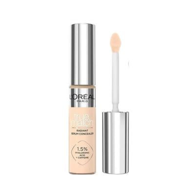 L'Oreal Paris True Match Radiant Serum Concealer - Light Medium 3R - Reduce Dark Circles, Blemishes & Achieve Radiant Sk