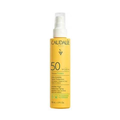 Caudalie Vinosun Protect SPF50 Sunscreen Spray: Broad Spectrum UVA/UVB, Vegan, Non-Greasy, Reef Safe - Ultimate Sun Prot