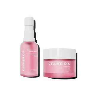 Cream Co. Skin Plumping Moisturizer Duo: PEP + MO - Boosts Elasticity, Reduces Fine Lines & Deeply Hydrates - Hypoallergenic, Paraben & Sulfate-Free Anti-Aging Skin Care Set Cream Co. Skin Plumping Moisturizer: Boost Elasticity & Hydrate skin plumping moisturizer, skin elasticity cream, hypoallergenic skin care, anti-aging skin care set, peptide moisturizer, paraben free moisturizer, sulfate free moisturizer, face plumping cream, Skin Care Set, improve skin elasticity, hydrate skin, plump skin, reduce fine 