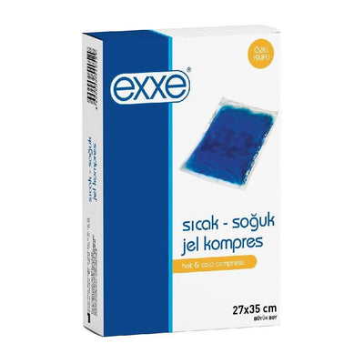 Exxe Hot-Cold Gel Compress with Cover - 10.63x13.78 inches - Reusable, Versatile Pain Relief for Muscle Aches & Injury R