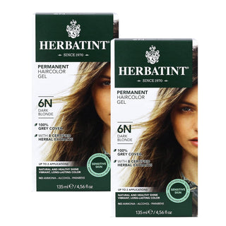 Herbatint Permanent Haircolor Gel, 6N Dark Blonde