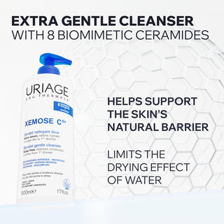 Uriage Xemose Gentle Cleansing Syndet 500ml - Soothing Cleansing Gel for Dry,...