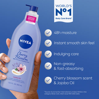 NIVEA Cherry Blossom & Jojoba Oil Body Cream 400ml - Intense Hydration