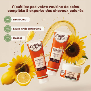 Color&Soin Ammonia-Free Hair Dye 4B Brownie Chestnut - Natural, Permanent Hair Color with Herbal Extracts