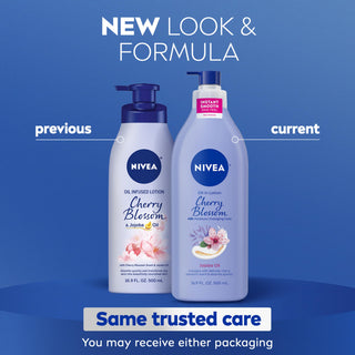 NIVEA Cherry Blossom & Jojoba Oil Body Cream 400ml - Intense Hydration